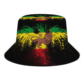 Jamaican Reggae Rasta Lover Bucket Hat for Men Women Fisherman Hat Packable Sun Cap Outdoor Travel Beach Caps